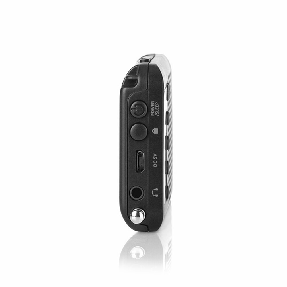 Radio de bolsillo con pantalla Digital, HRD-104 de Radio AM FM portátil con altavoz de conductor de 40mm, música portátil ligera