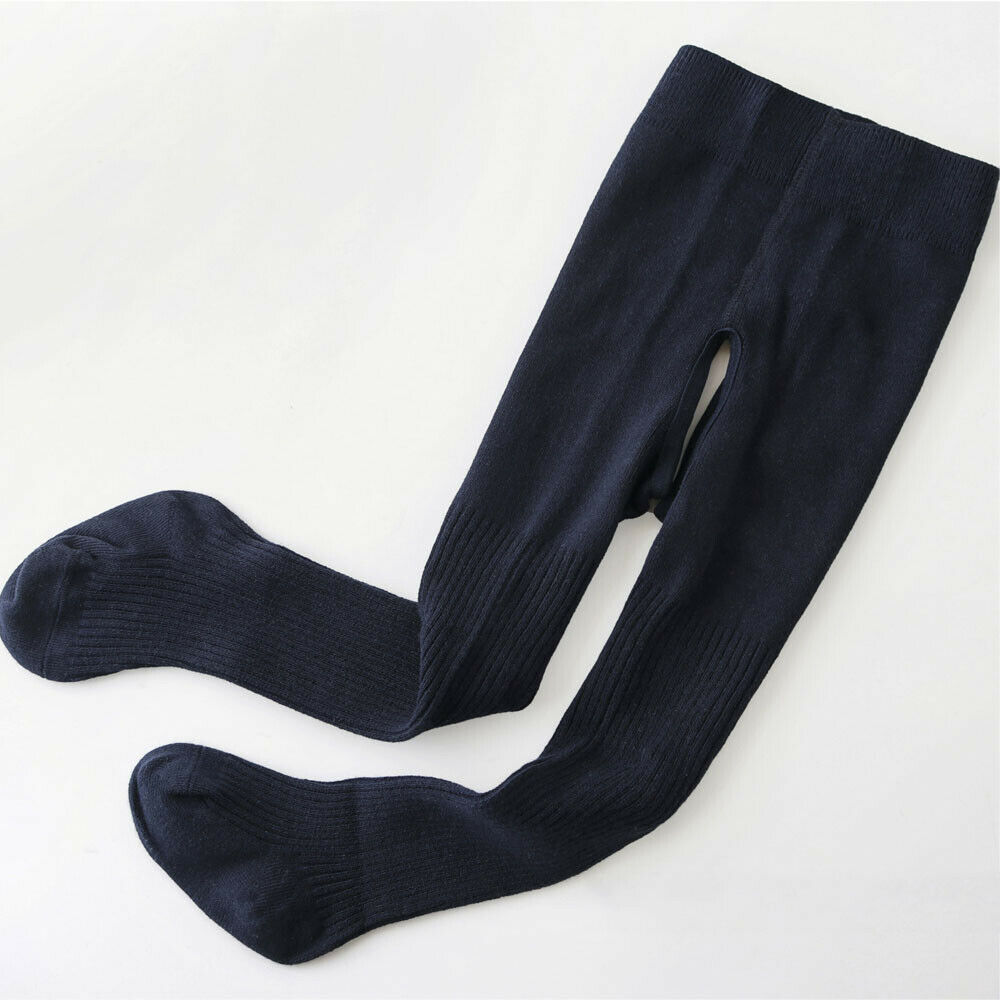 Leuke Baby Meisjes Panty Peuter Kids Panty Kousen Gestreepte Kinderen Panty Katoen Warm Panty Panty Voor Jongens S-XL 0- 4T: Marine blauw / XL for 2 to 4 Years