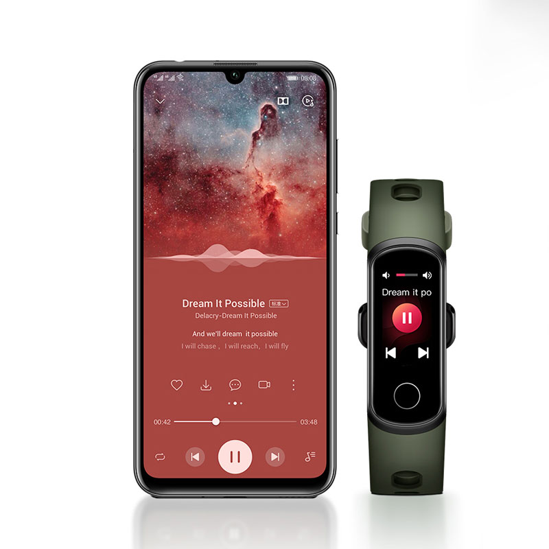 Honor band 5i armband smart armband usb laddning musikkontroll sport fitness armband löparbana