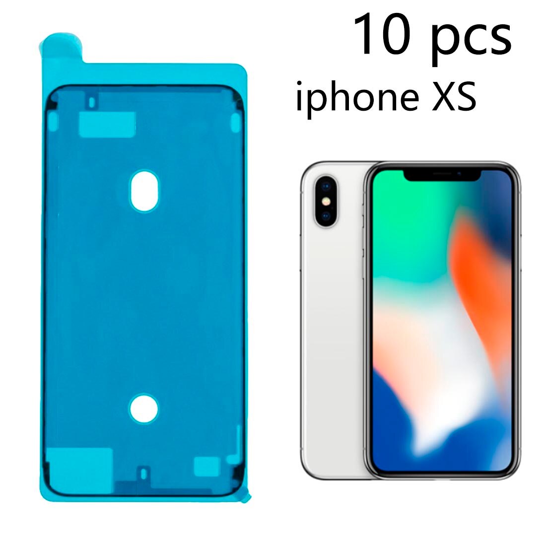 10pcs Screen Plakband Front Behuizing Frame Waterdicht Stickers Adhesive Lijm voor iPhone 7/7 plus/8 /8 plus/X/XR/XS/XS MAX