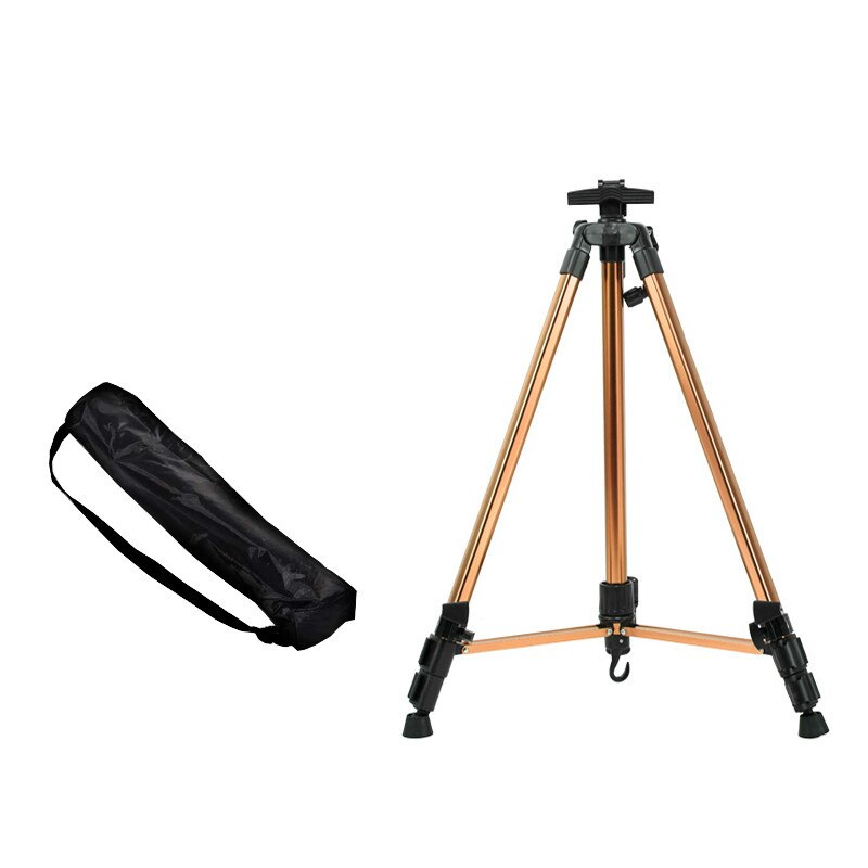 Aluminum Easel Portable Art Painting Shelf Collapsible Telescopic Iron Hand-painted Sketch Oil Painting Multi-function Tripod: champagne