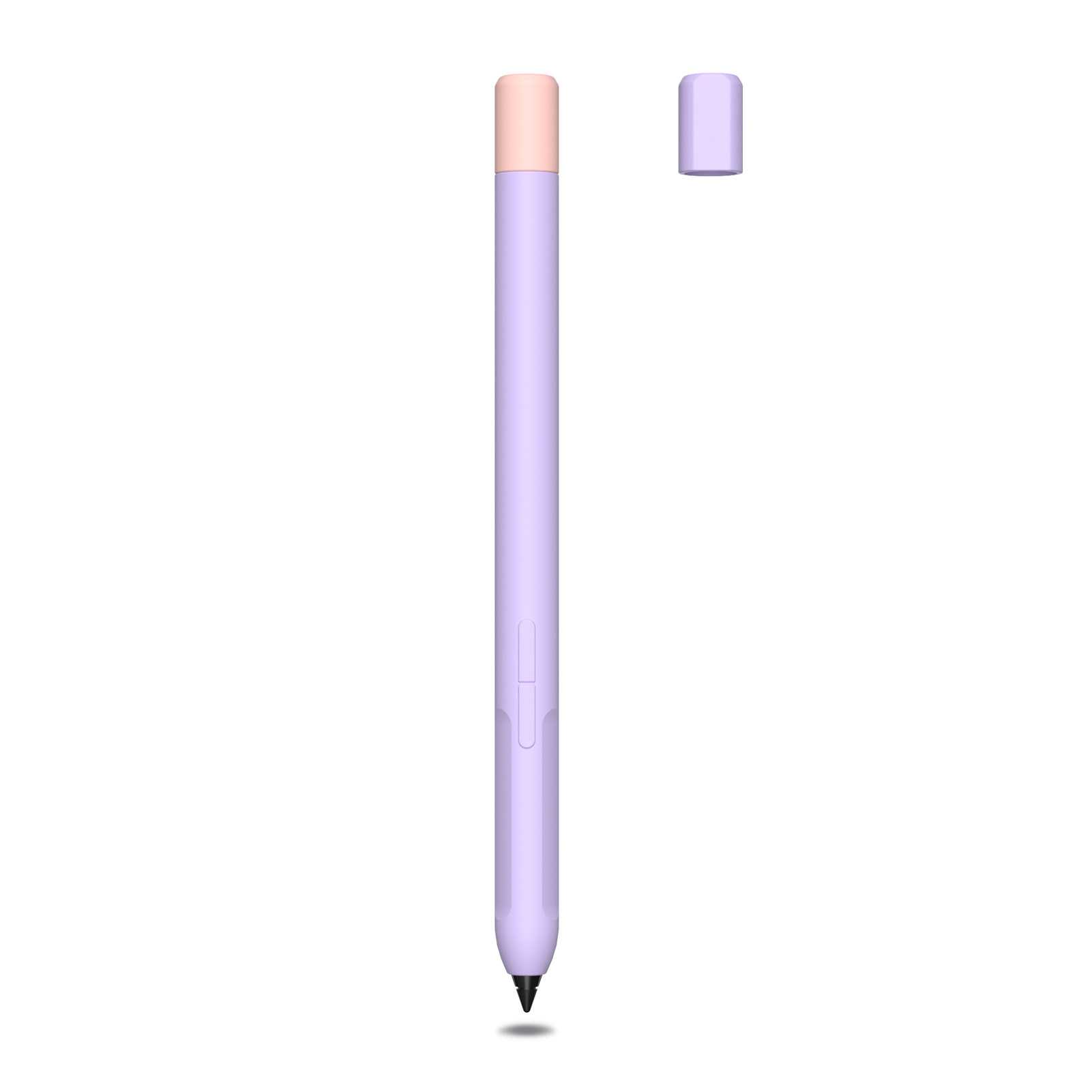 Colorful Soft Silicone For Xiao Mi Pencil Protective Case Compatible With Tablet Touch Pen Stylus Protective Sleeve Cover: Purple