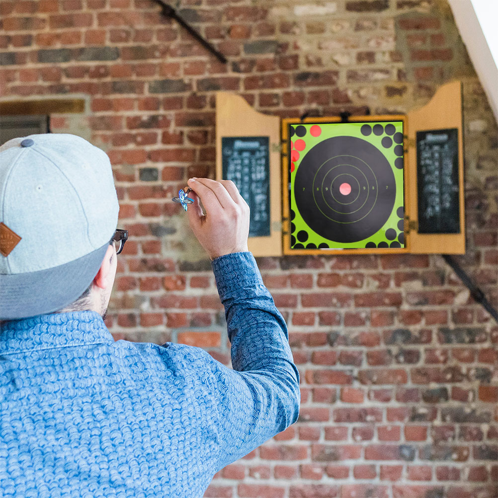 40 Sheets of Replaceable Shooting Targets Adhesive Paper Targets Dart Targets (Random Color)