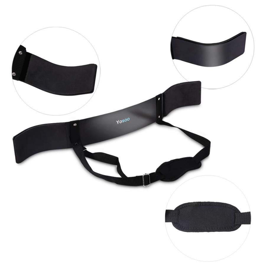 US AU DEBlack Arm Muscle Builder High Strength Spring Steel Bicep Muscle Builder 64 x 8cm Arm Muscle Builder Fitness Accessory