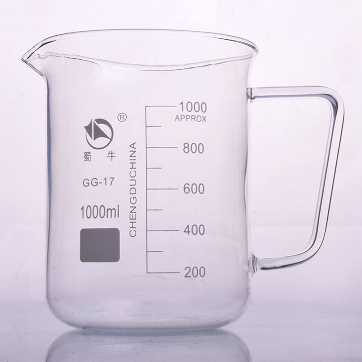 1pc/ 5001000 2000ml glas bægerglas med håndtag til kemi glasvarer