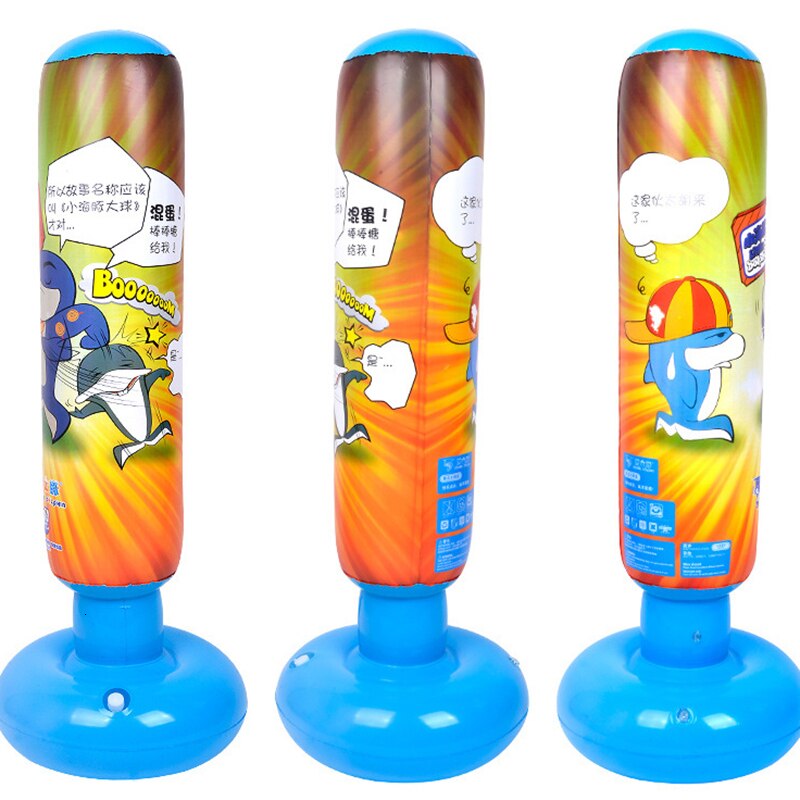 Enfant Fitness gonflable gobelet tour de frappe sac jeu de plein air sac de sable maison gymnastique boxe debout combat formation soulagement du Stress jouet