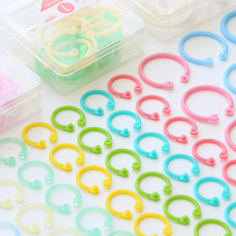 1 Box Creativity Storage Ring Binding Ring Color C... – Vicedeal