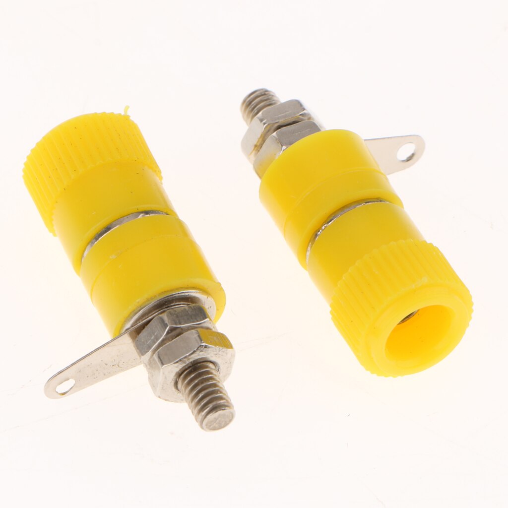 10 Stuks JS-910B 4 Mm Terminals Rood Zwart Connector Versterker Terminal Binding Post Banana Speaker Plug Jack