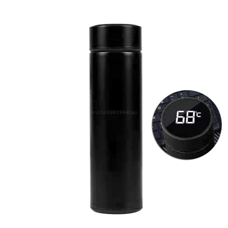 Termo inteligente de acero inoxidable con pantalla de temperatura, botella de viaje para viaje, sopa, café, termo, botella de agua: 2