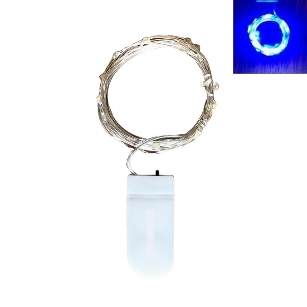 2m LED Strip String Lights Cooper Wire 20LEDs Lights Christmas Wedding Decoration Lights Garden Battery Operated: Blue