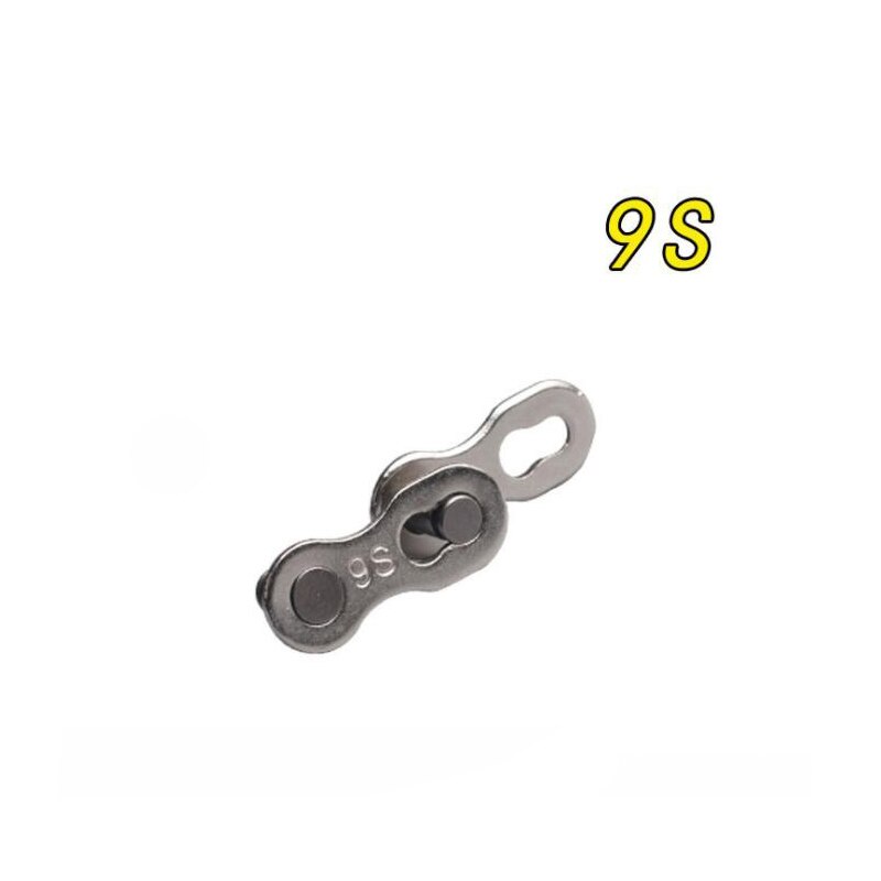 2PCS Bike Chain MTB Mountain Bike Road Bicycle Parts 6S 7S 8S 9S 10S 11S Speed Magic Master Missing Link for SHIMANO SRAM: 9S Silver