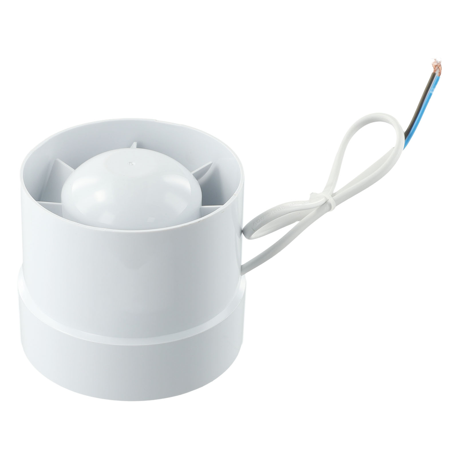 4/5/6 Inch 100/125/150Mm In-Line Afzuigventilator Met Laag Geluidsniveau Luchtventilator Badkamer Keukenventilator Windvolume: Light Grey