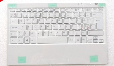 Original Keyboard for SONY TAP11 VGP-WKB16 Tablet Bluetooth Wireless Keyboard Russian Korean Spanish Arabic Japanese French: Norwegian white