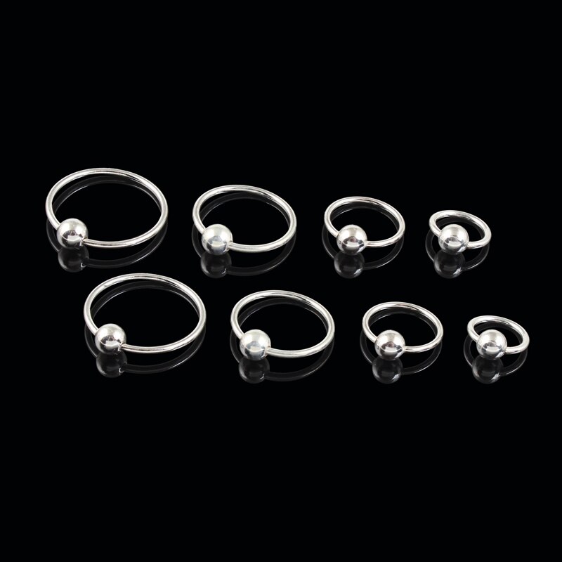 Echt 925 Sterling Zilveren Piercing Ronde Tepel Ring 20G Buitendiameter 8 10 12 Mm Wenkbrauw Piercing Sieraden mode-sieraden