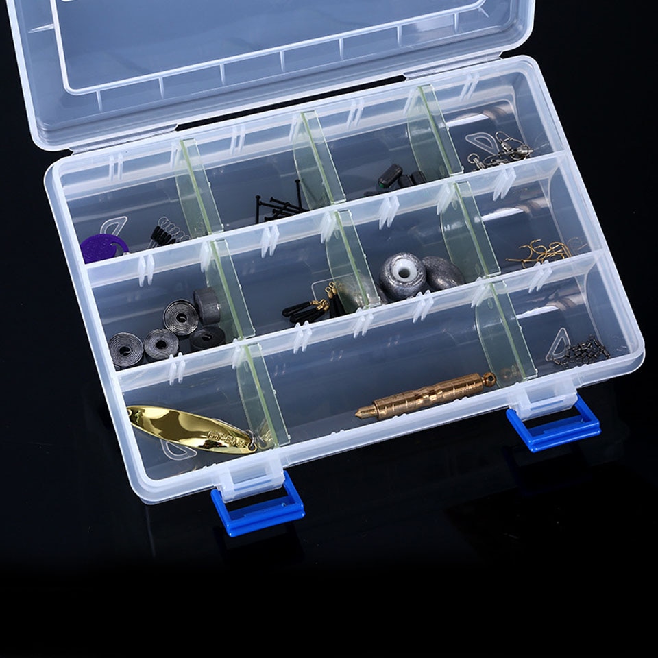 WALK FISH Fishing Lure Box Multifunctiona Transparent Plug-in Pieces Lure Box Tool Kit Case Tackle Storage Box Case