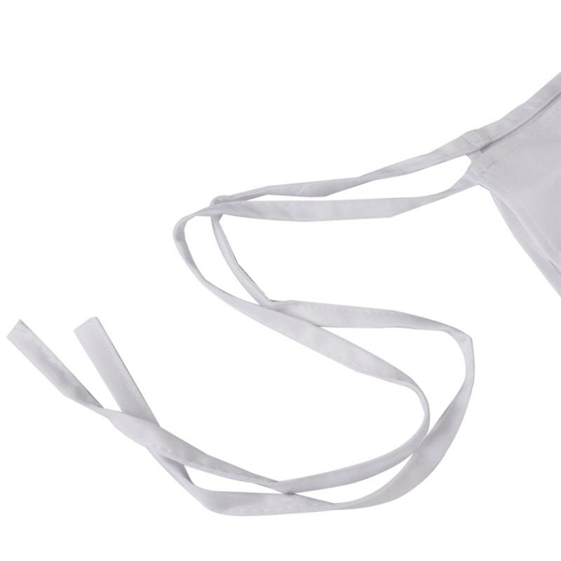 Ärmellose Küchenschürze mit Hals, 73 x 62 cm, weißes Polyester, unisex, Restaurant-Kochtaschen, schützen Kleidung