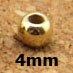 100pcs Dia 4 6 8 10 12mm CCB Round Big Hole Bead Gold Spacer Beads Leather Cords Bracelet Necklace For DIY Jewelry Making: gold 4mm