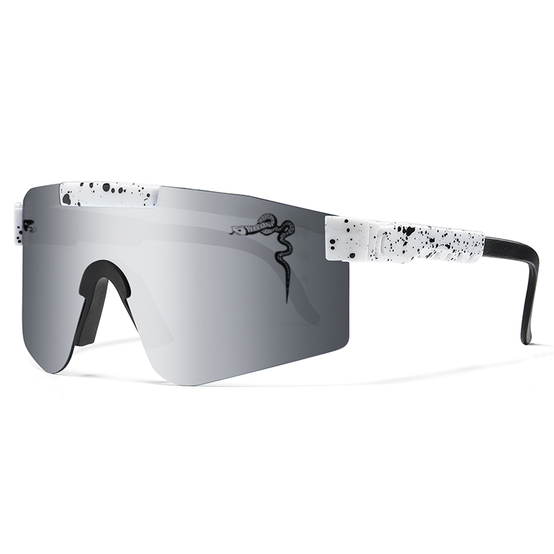Gafas deportivas para hombre y mujer, gafas de sol para ciclismo, gafas para exteriores, piernas dobles, bicicleta, vista amplia, gafas a prueba de viento para Mtb UV400: plum