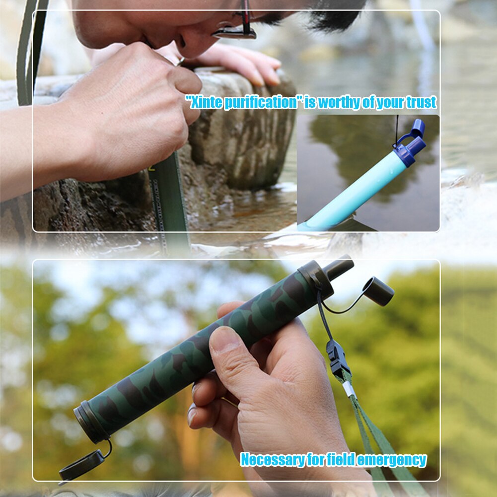 Système de Filtration Portable pour paille, filtre de paille, purificateur d'eau, extérieur, vie sauvage, urgence, randonnée, eau potable