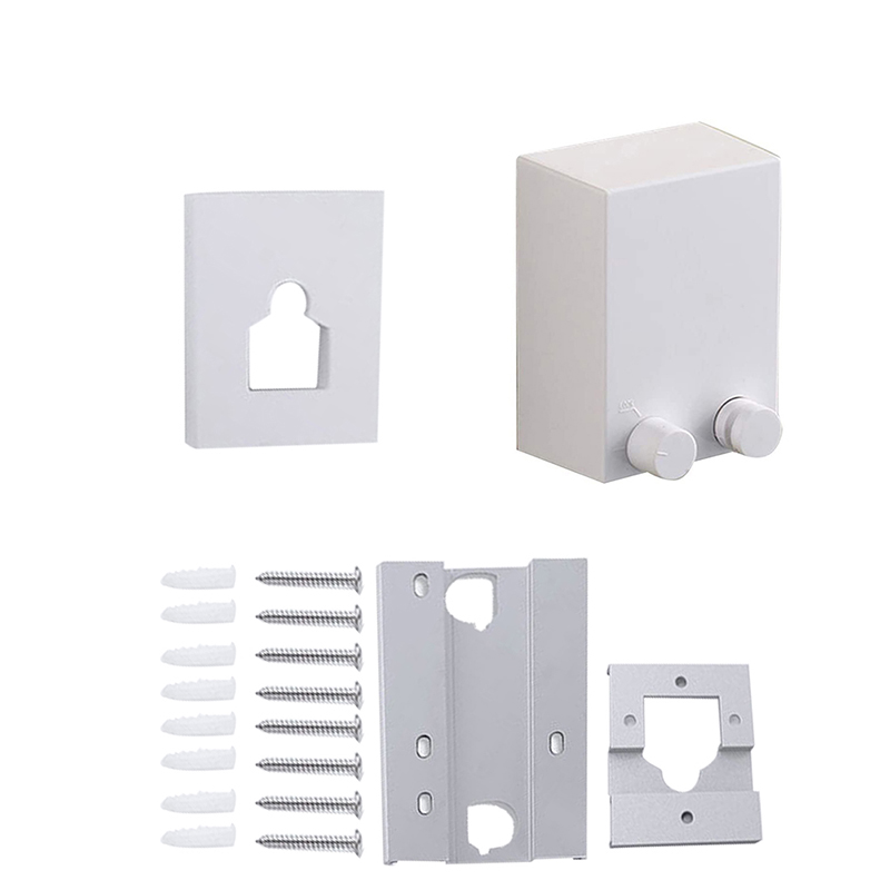 Retractable Clothesline Wall Mounted Clothes Drying Laundry Line Balcony Invisible Drying Rack with Lock To Prevent Sagging: White