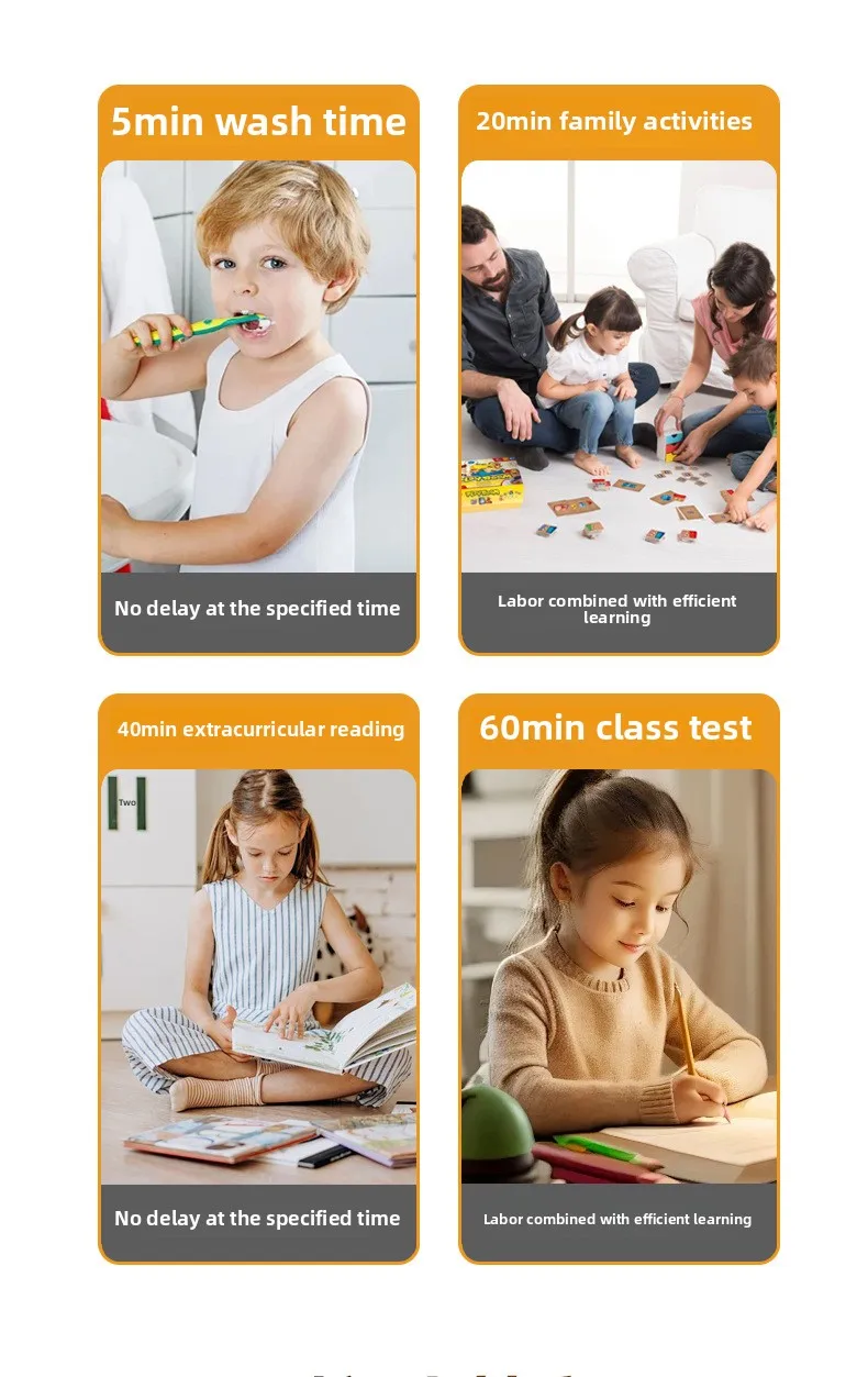 Timer Kids Self Discipline Device Visual Time Management Tool Primary School Students Study Homework Focus Aid Learning Clock
