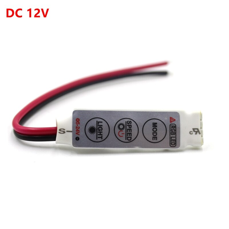 DC 12V 12A 3 Sleutels Mini LED RGB Controller Dimmer Driver Voor RGB 5050/3528/2835/ 5730/5630/3014 SMD LED Strip Verlichting