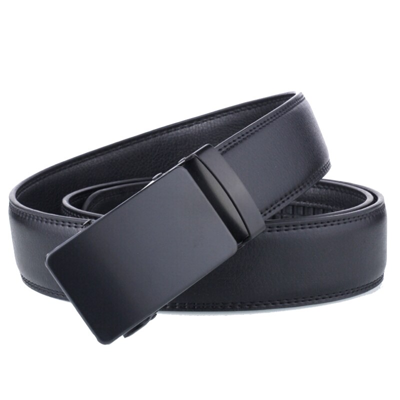 Men Belt Automatic Leather Luxury Black Belt Men's Belts Automatic Buckle Belt Cummerbunds Male