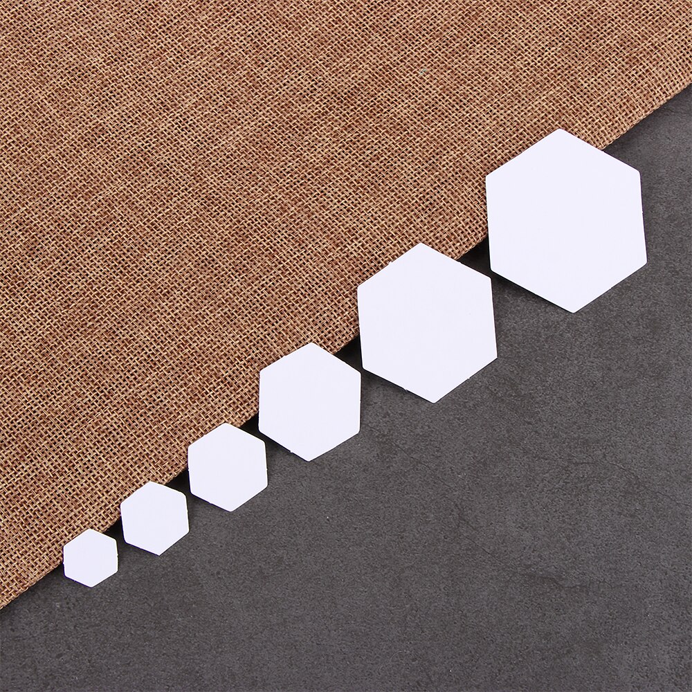 100Pcs Hexagon Templates for Patchwork Paper Quilting Sewing Craft DIY Handmade Garment Fabric Sewing Accessories Tools 6 Sizes