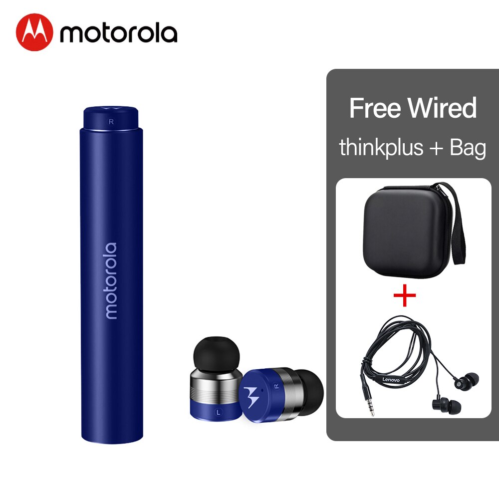 Motorola VerveBuds 300 Wireless Bluetooth Earphone In-Ear Mini Sports Headphones For Apple Samsung Huawei Phone VerveBuds300: Blue with all