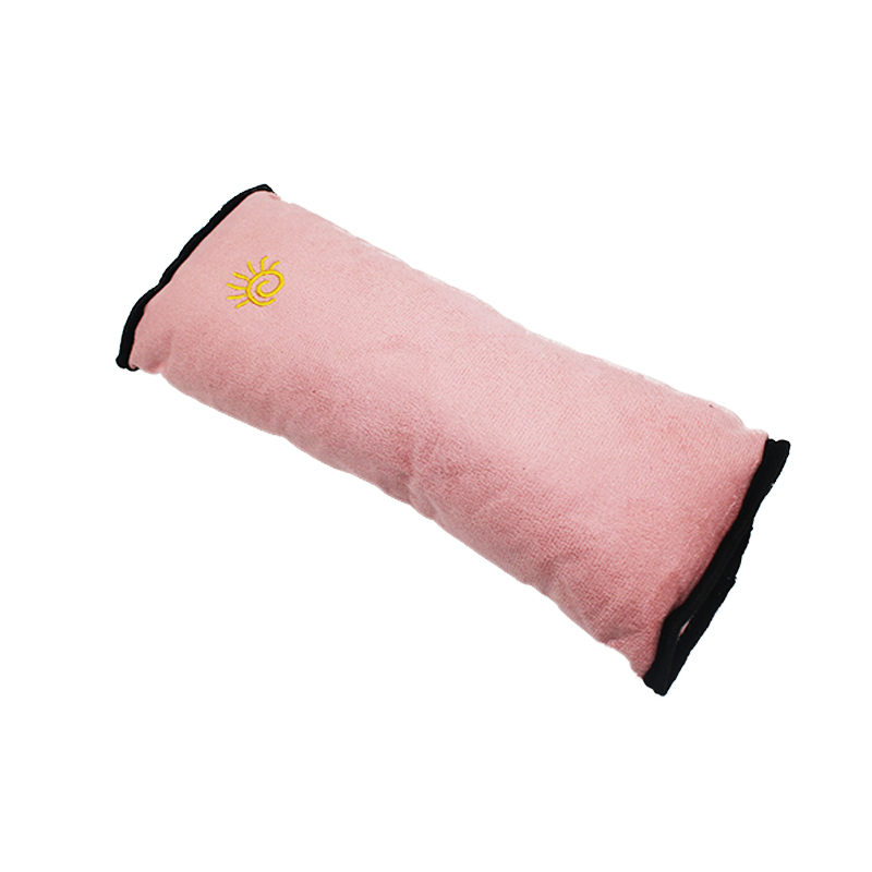 Oreiller pour bébé, ceinture de sécurité de voiture et positionneur de sommeil, protection des épaulettes, coussin de siège de véhicule réglable pour enfants, parc pour bébés: Rose