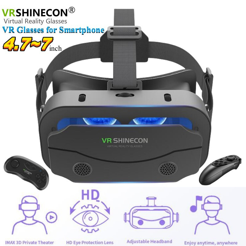 G13 IMAX gigantisch scherm Virtual Reality 3D-bril Google Cardboard Box VR-helm voor 4,7-7 "telefoon, ondersteuning voor gamecontroller-speler