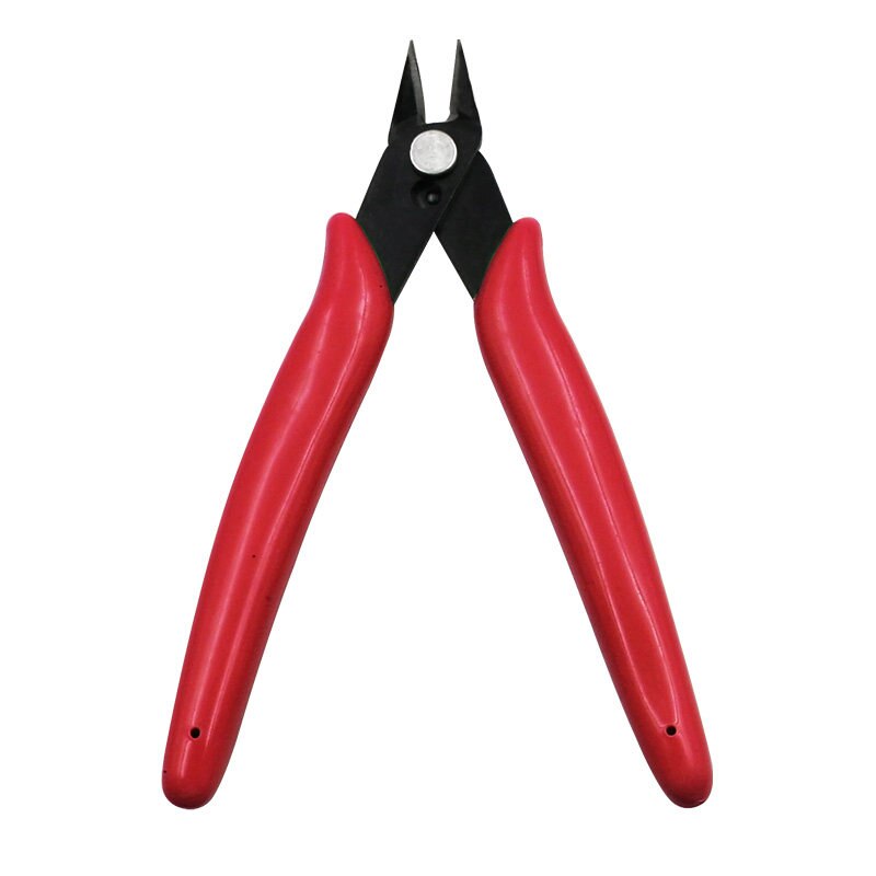 Elektrische draadkabelknippers zijkniptangen vlakke tangen handgereedschap tangen: Rood