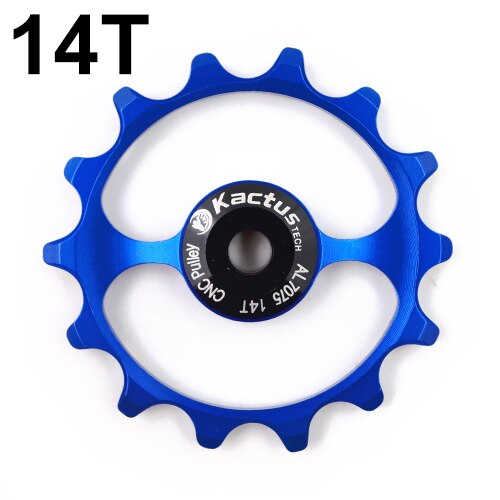 WILDSIDE bike wheel pulley Bearing Jockey pulley wheel set 11 speed ceramic carbon fiber bike rear derailleur guide bicycle part: 14T BLUE