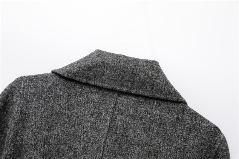 RARF 2025 dameswolmix revers met riem double-breasted wollen jas dames trenchcoat