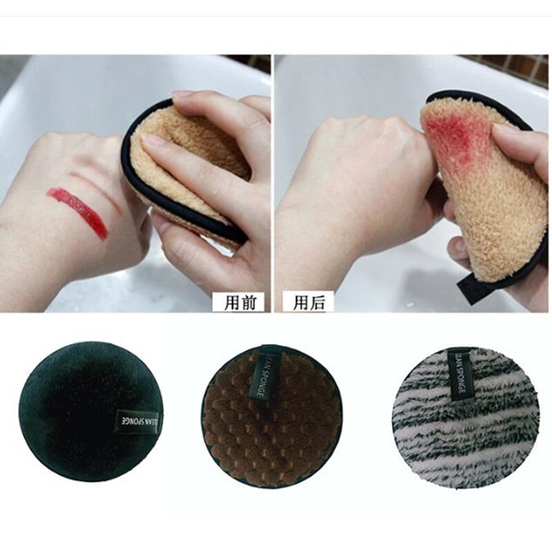 1Pcs Mikrofaser Tuch Pads Gesichts Make-Up Entferner Puff Gesicht Reinigung Handtuch Mehrweg Baumwolle Doppel Schicht Nail art Reinigung Wischen