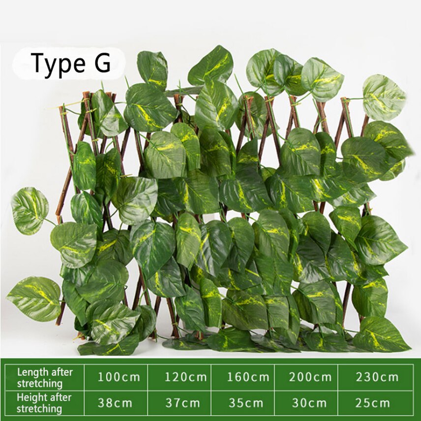 Privacy Hek Intrekbare Balkon Scherm Natuurlijke Hout Kunstplanten Tuin Grens Outdoor Decoratie Balkon Flexibele: 7