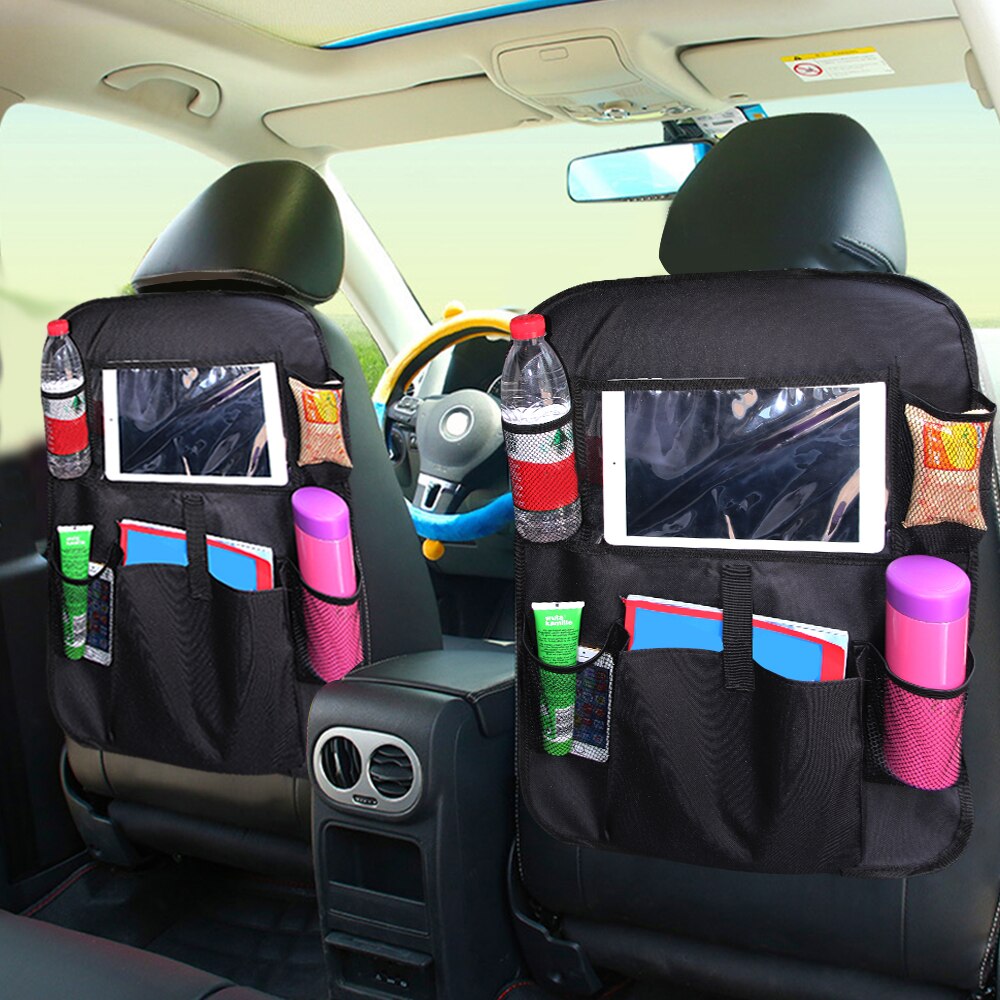Baby bilsæde ryg arrangør multi-pocket opbevaringspose kasse taske bil opbevaring taske tablet holder opbevaring arrangør praktisk