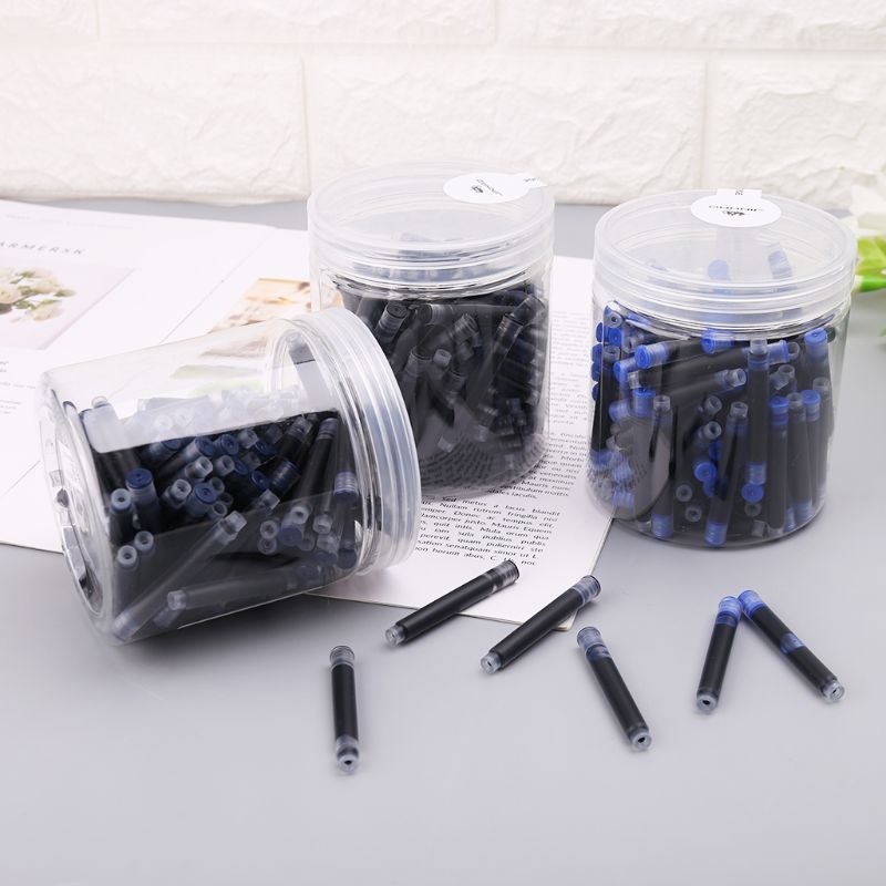 100Pcs Jinhao Universele Blauw Vulpen Inkt Sac Cartridges 2.6Mm Vullingen School Kantoorbenodigdheden J