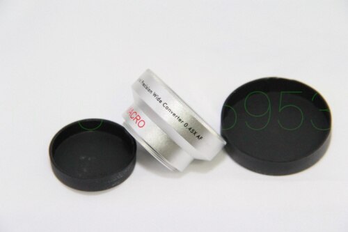 30.5mm 0.45x WIDE Angle + Macro Conversion LENS 30.5 0.45 for 30.5mm Front Threads Camcorder Silver