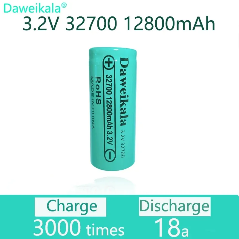 100% orignal LiFePO4 Battery 3.2V 32700 battery 12800mAh 35A Continuous Discharge Maximum 55A High power LiFePO4 battery