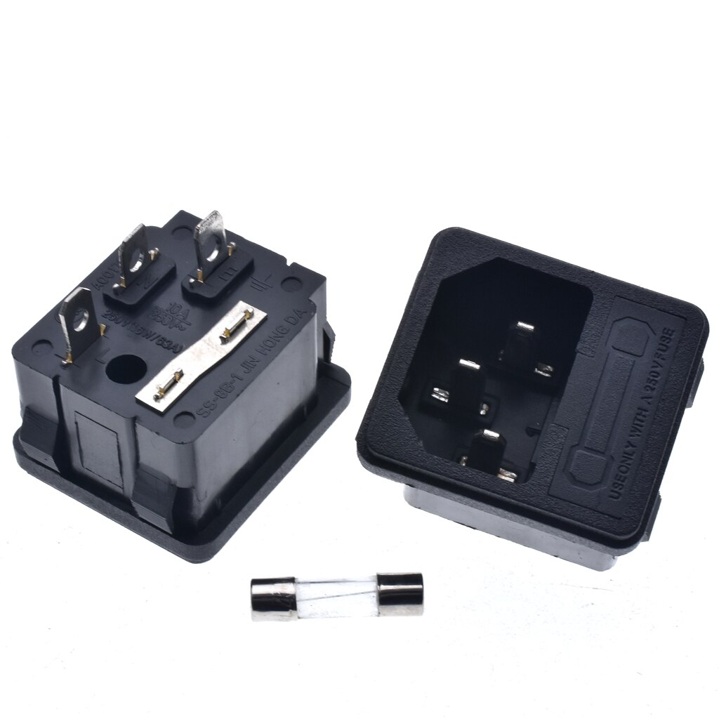 10PCS/LOT IEC 320 C14 3 Terminals Inlet Male Power... – Grandado
