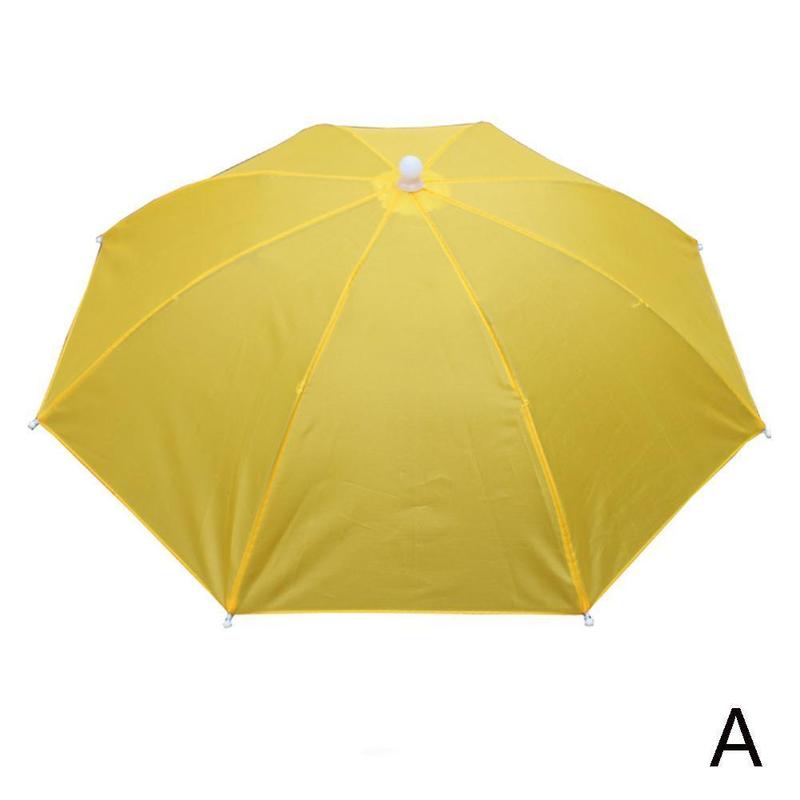 Sombrero de sombrilla de lluvia portátil, sombrilla plegable para Pesca al aire libre, Anti-UV, accesorios para la cabeza de playa, Camping y Pesca: Lavanda