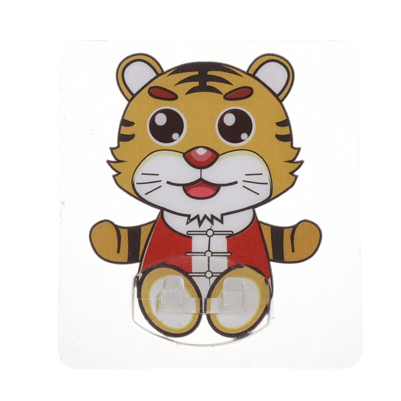 4PCS Cartoon Set Toothbrush Holder Transparent Toothbrush Holder Wall-mounted Toothbrush Holder Bathroom Accessories Lazienka