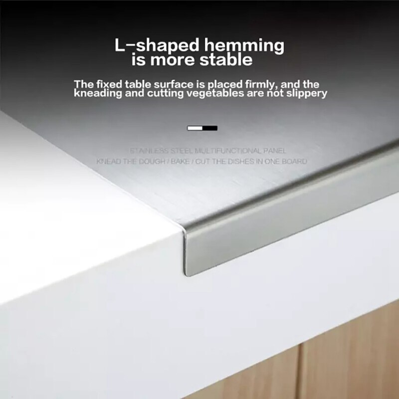 Large Stainless Steel Pad Pastry Board Cutting Rolling Dough Pad Non Stick Rolling Dough Mat Baking Flour Knead Pad