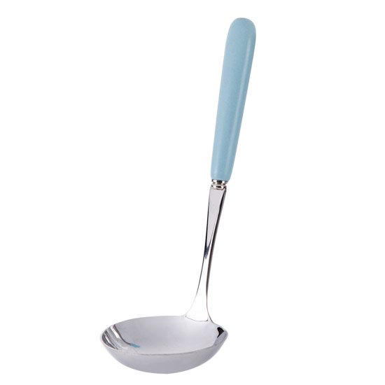TUUTH Stainless Steel Large Soup Spoon Long Ceramics Handle Soup Spoons Healthy Eco-Friendly Tableware Kitchen Accessories: Blue
