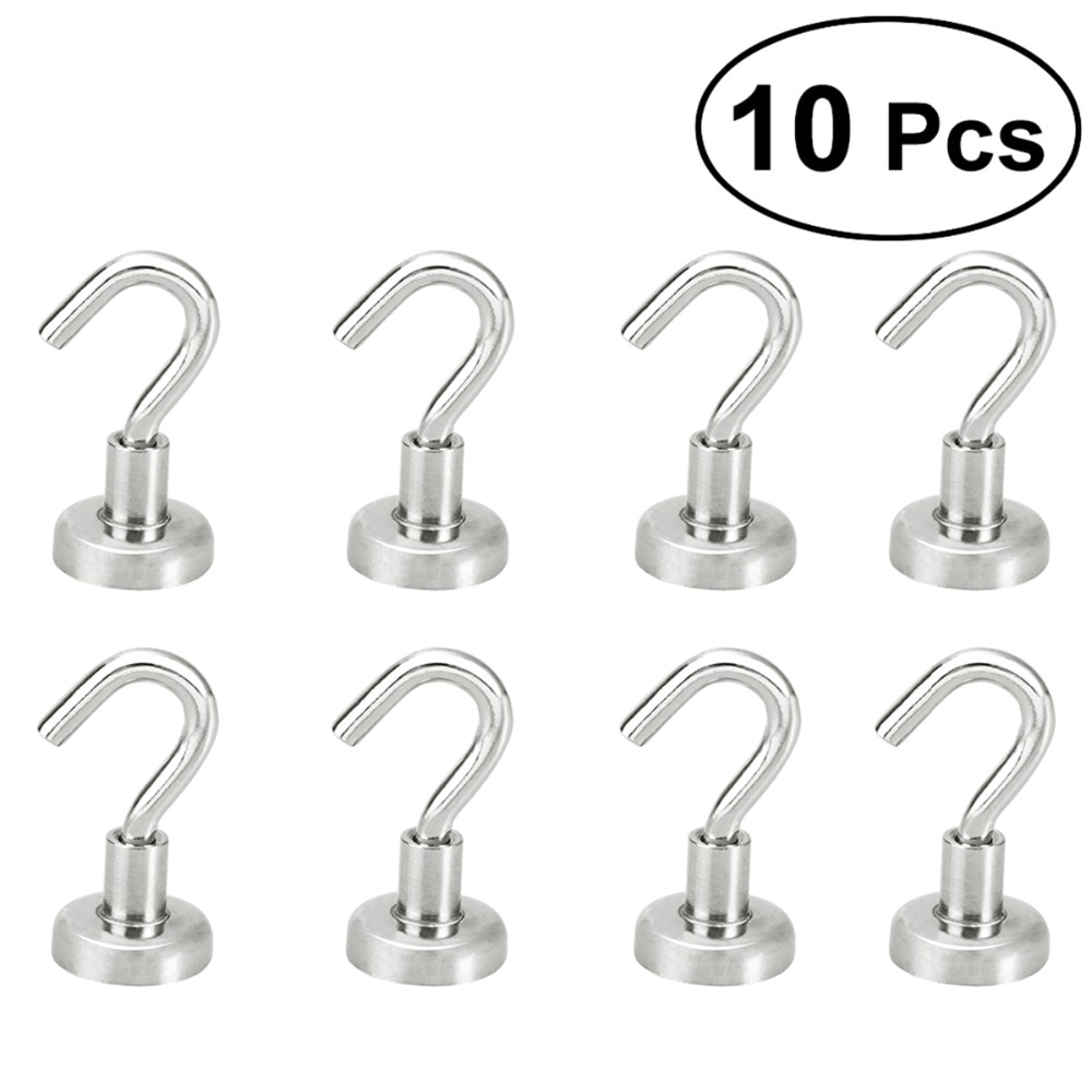 LUOEM Strong Magnetic Hooks Power Hook Holder Hooks Heavy Duty Wall Hooks Hanger Key Coat Cup Hanging Hanger for Home Storage