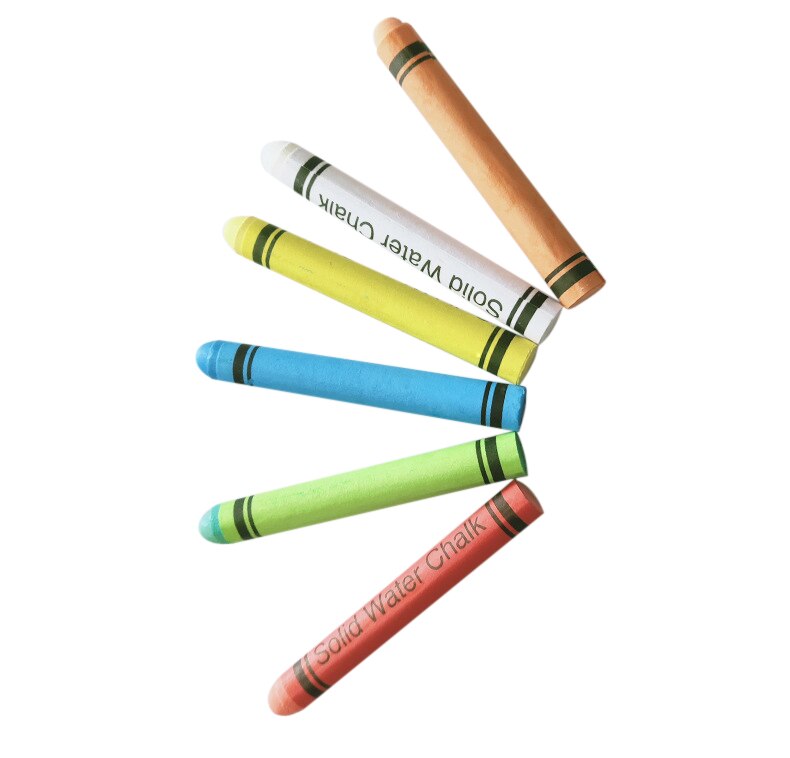 6/12/18/30/60 Pcs Chalk Water-Soluble Dustless Erasable Solid Chalk for Children Kids Graffiti SEC88