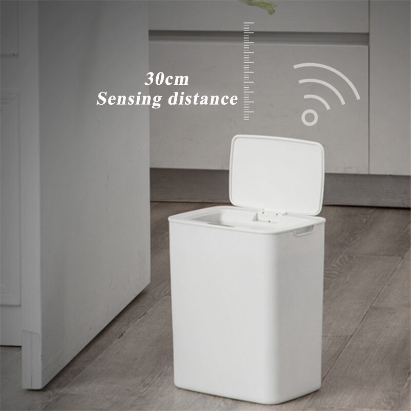 14l automatiska soptunnor smarta sensorer intelligent induktion elektrisk soptunna förvaring smart kickfat