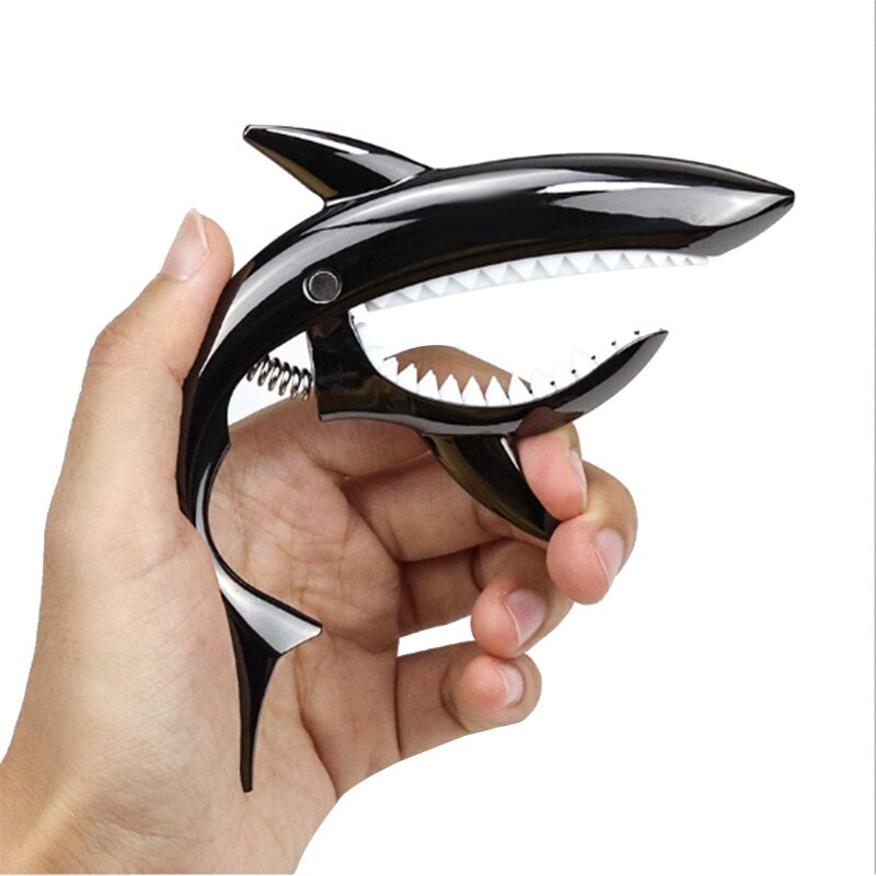 Pack de 2 de tiburón guitarra cejillas para acústicas y guitarras eléctricas cejilla de ukelele Accesorios para Instrumentos Musicales