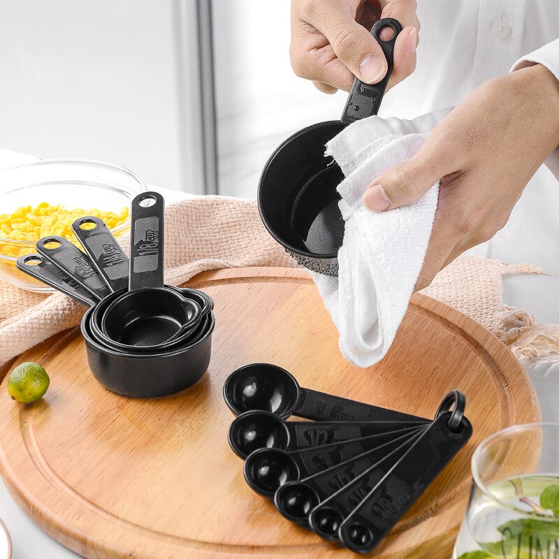5/6/11Pcs Kitchen Measuring Tools Set Plastic Measuring Spoons Teaspoon Sugar Scoop Cooking Baking Cake Flour Measuring Cups